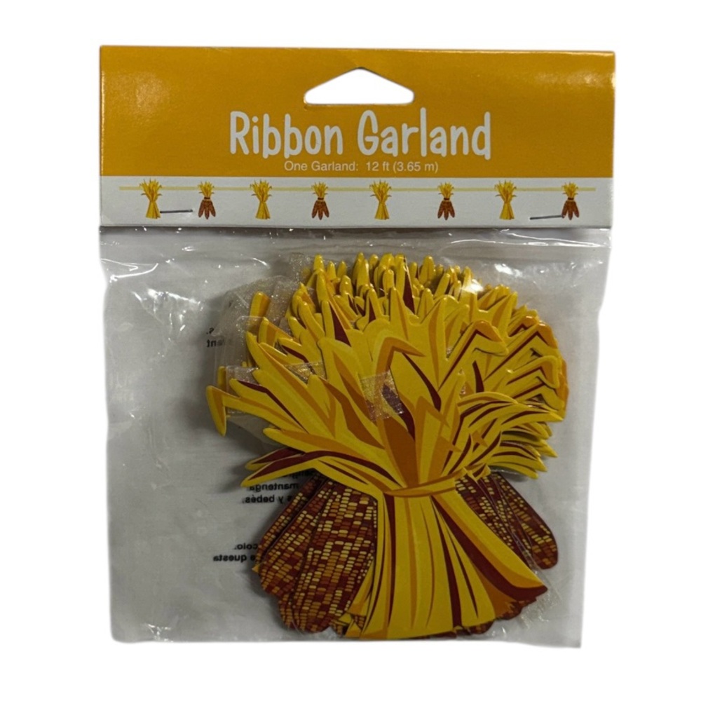 Creative Converting brand corn themed ribbon garland brand new in packaging!